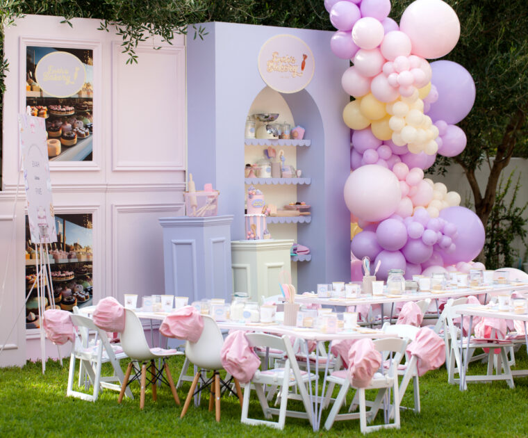 bakery-themed kids birthday party