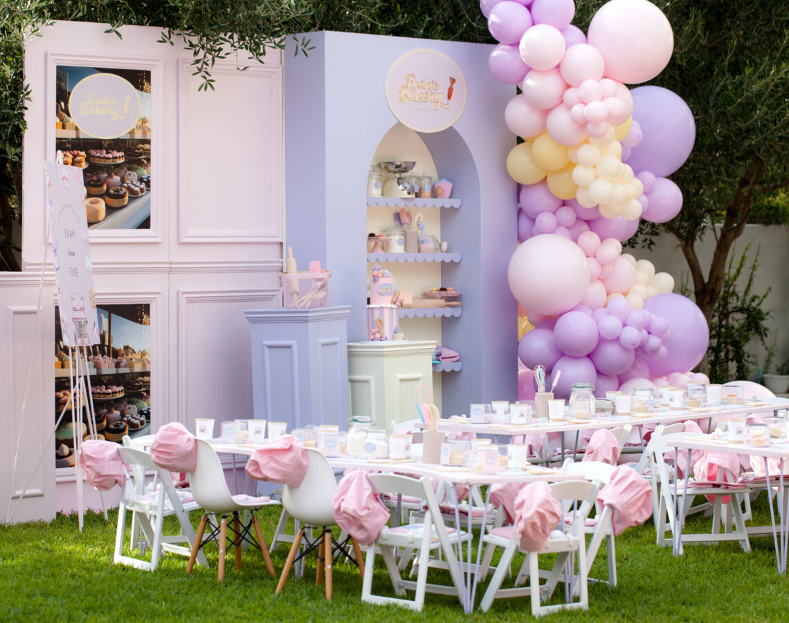 bakery-themed kids birthday party