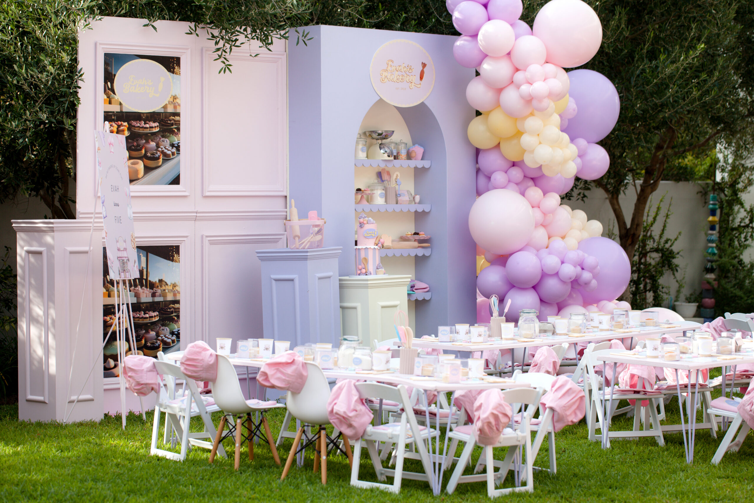 bakery-themed kids birthday party